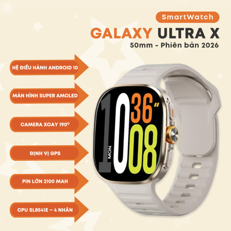 Dong ho thong minh Galaxy Ultra X SIM Logo anhbia