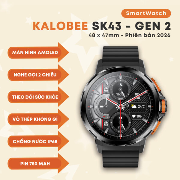 Đồng Hồ Thông Minh Kalobee SK43 - Gen 2