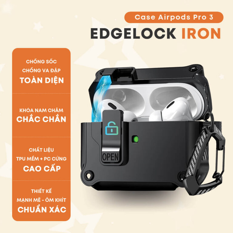 Case EdgeLock Iron AirPods Pro 3